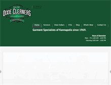 Tablet Screenshot of dixie-cleaners.com